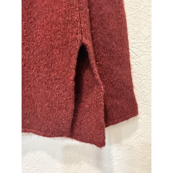 Vince Donegal 100% cashmere knit sweater Size M cherry red - Picture 6 of 9